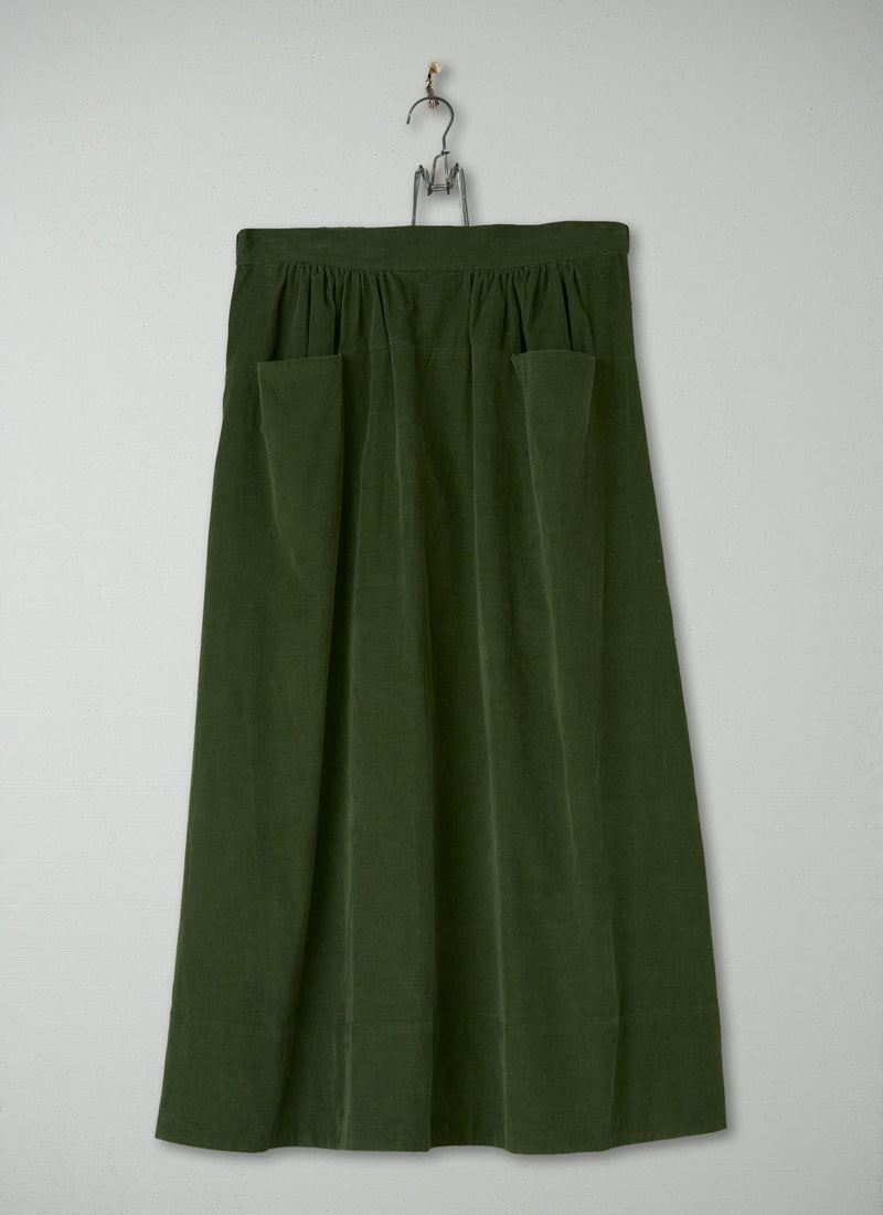 Reworn Needlecord Skirt Size 8 (344) | Black Forest