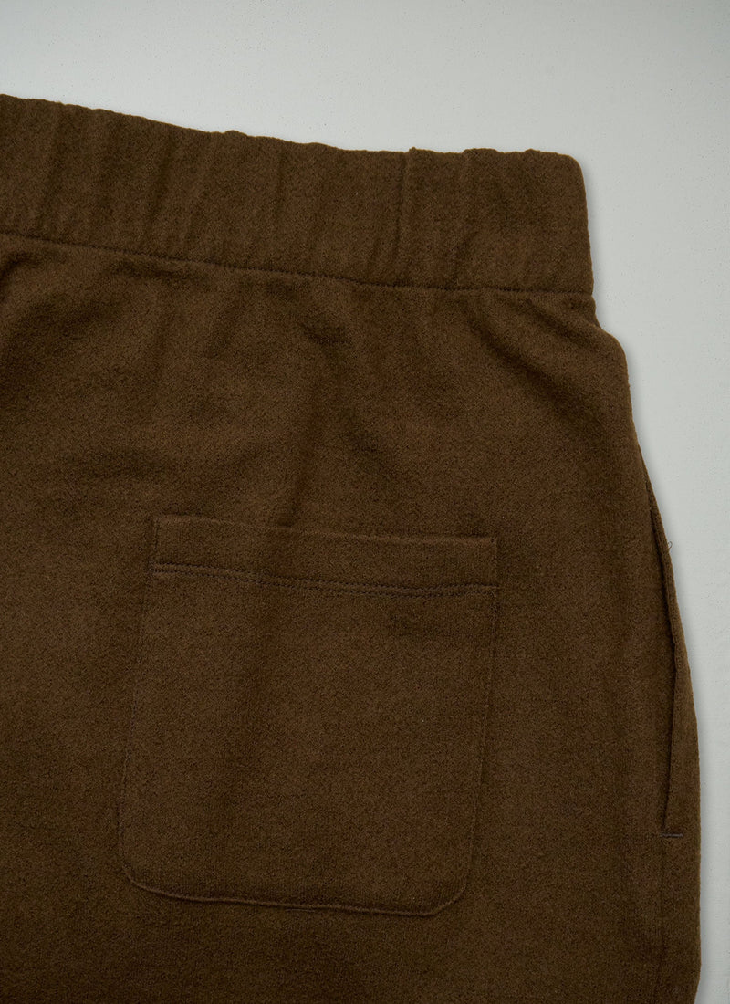 Reworn Wool Cotton Skirt Size 14 (343) | Conker