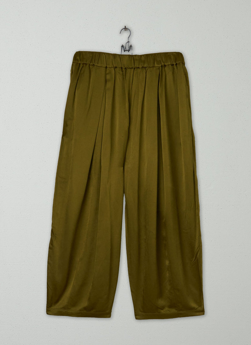 Reworn Seersucker Balloon Trousers Size 12 (1480) | Peat