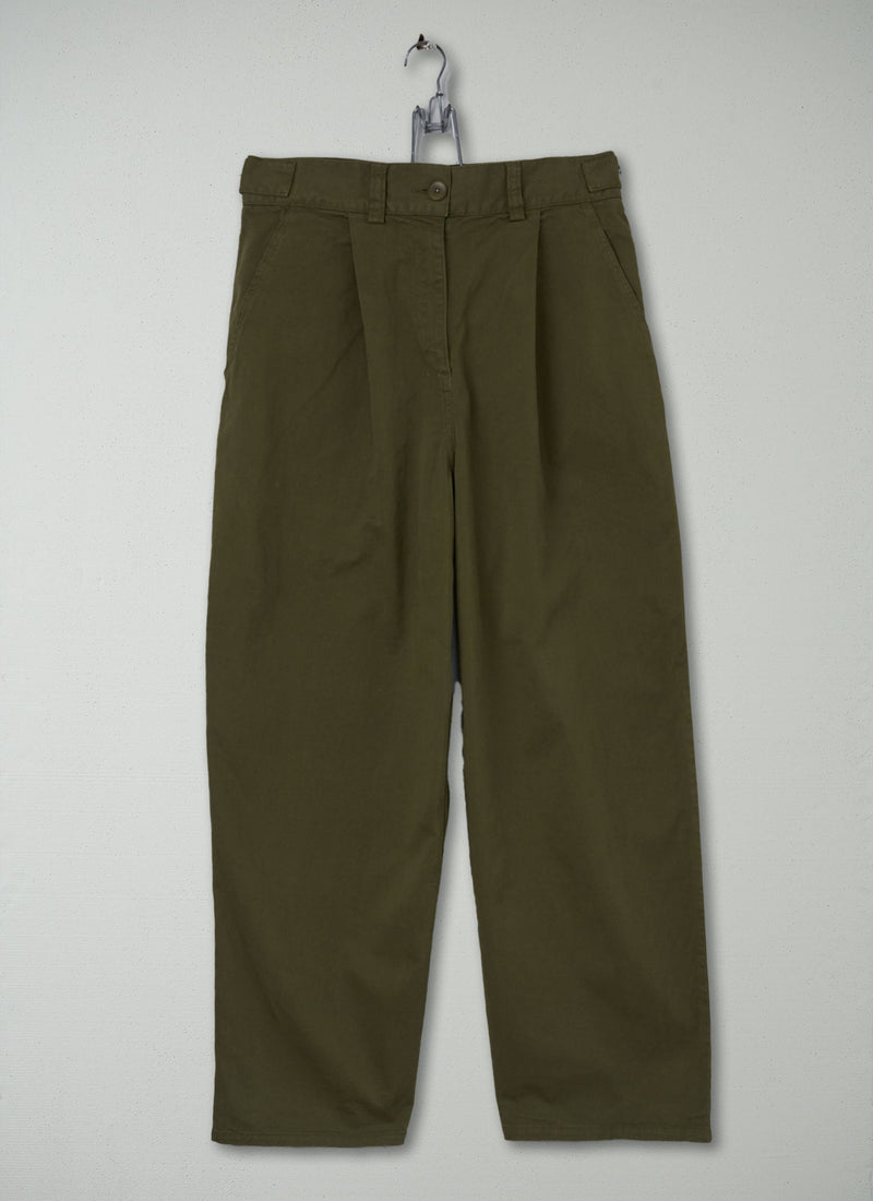 Reworn Side Tab Pants Size 12 (1026) | Rich Olive