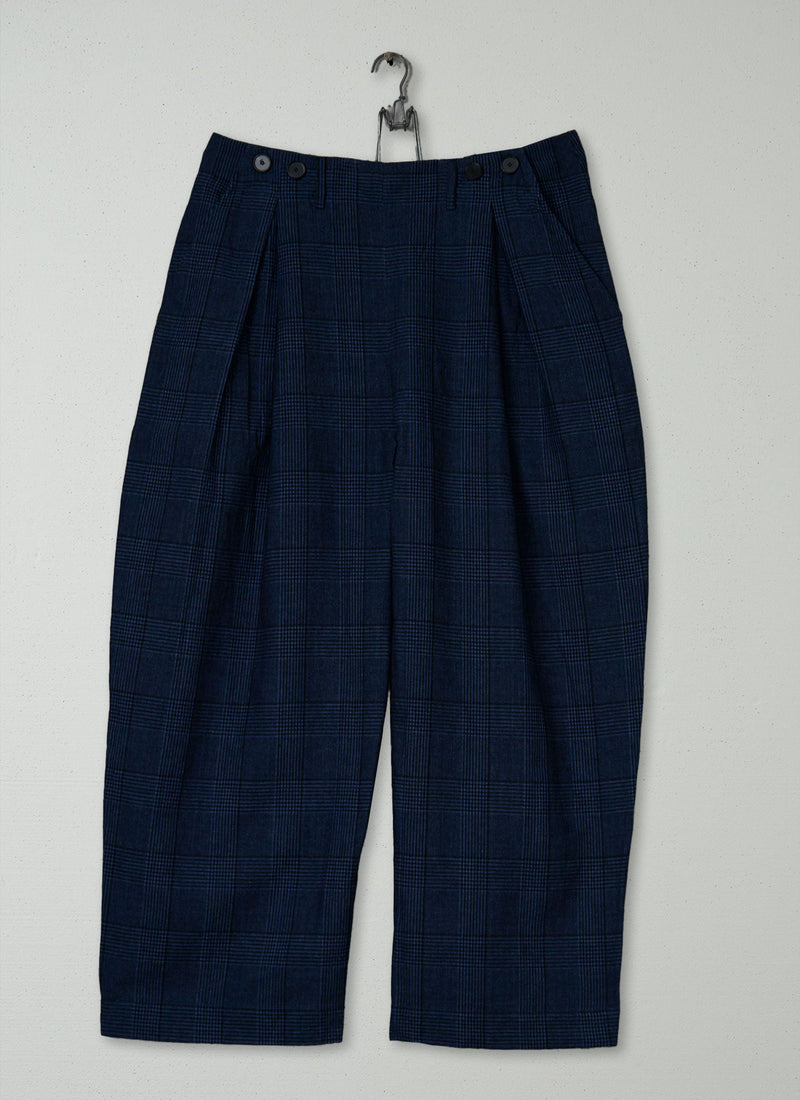 Reworn Prince Of Wales Check Pants Size 4 (1397) | Multi