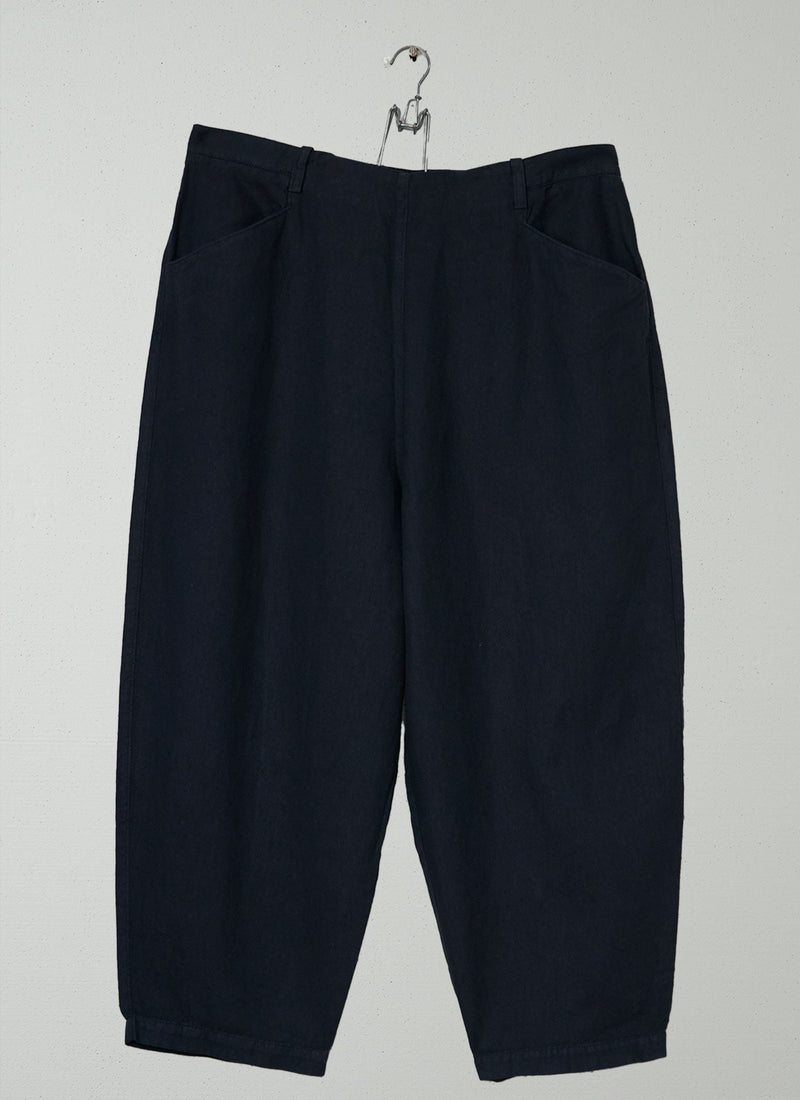 Reworn Alix Cotton Linen Pants Size 18 (1419) | Slate