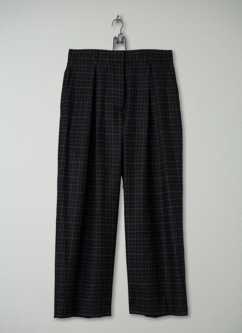 Reworn Check Wool Pants Size 6 (1423) | Multi