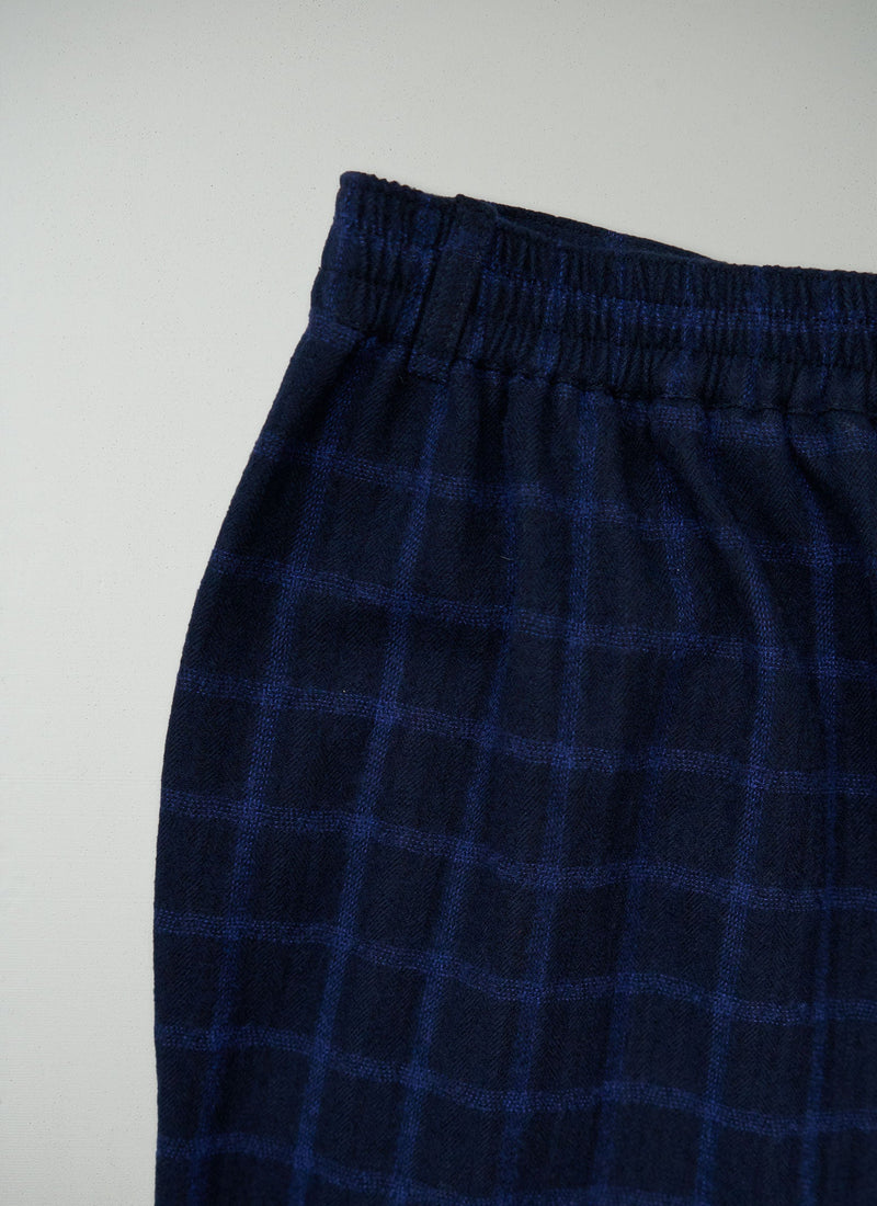 Reworn Alix Cotton Wool Trousers Size XXS (1580) | Navy