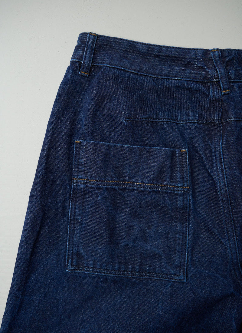 Reworn Wide Leg Denim Pants Size 14 (1391) | Indigo