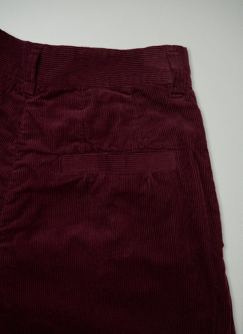 Reworn Cord Trousers Size 6 (1637) | Beetroot