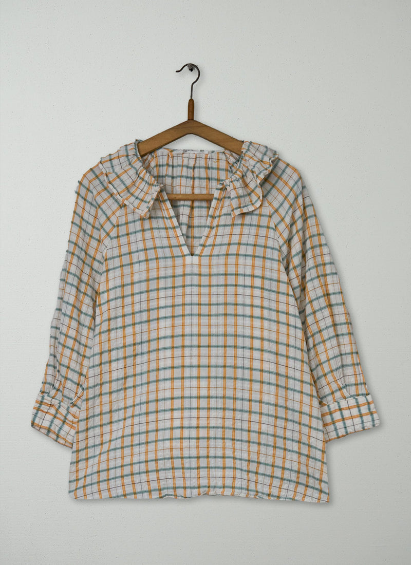 Reworn Hand Woven Check Cotton Shirt Size XL (1213) | Multi