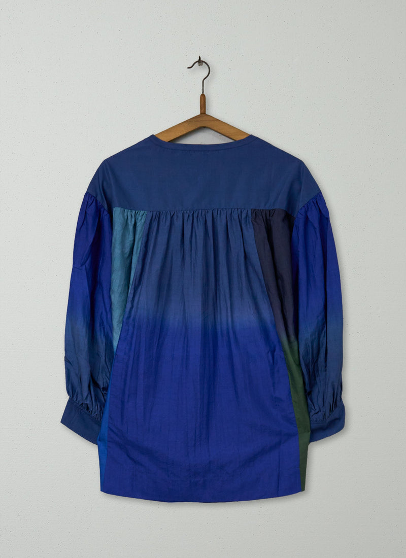 Reworn Dip Dye Silk Shirt Size XXSXS (1135) | Multi
