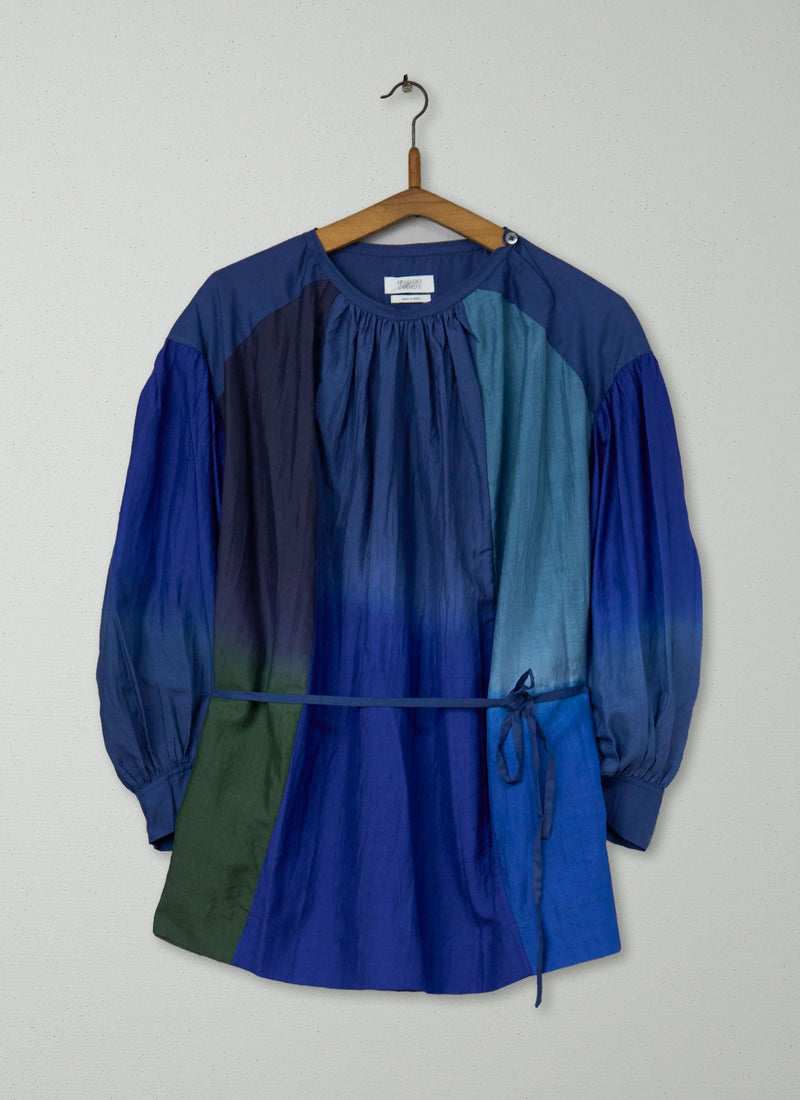 Reworn Dip Dye Silk Shirt Size XXSXS (1135) | Multi