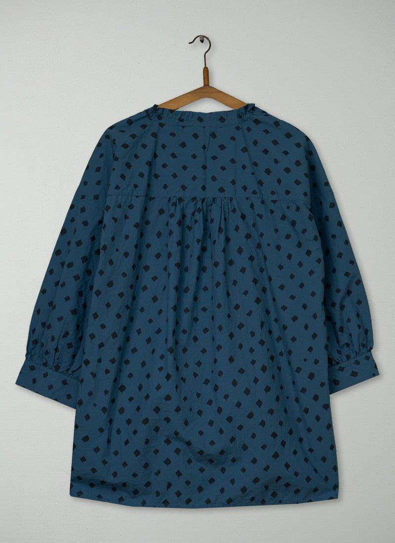 Reworn Diamond Poplin Shirt One Size (1092) | Indigo