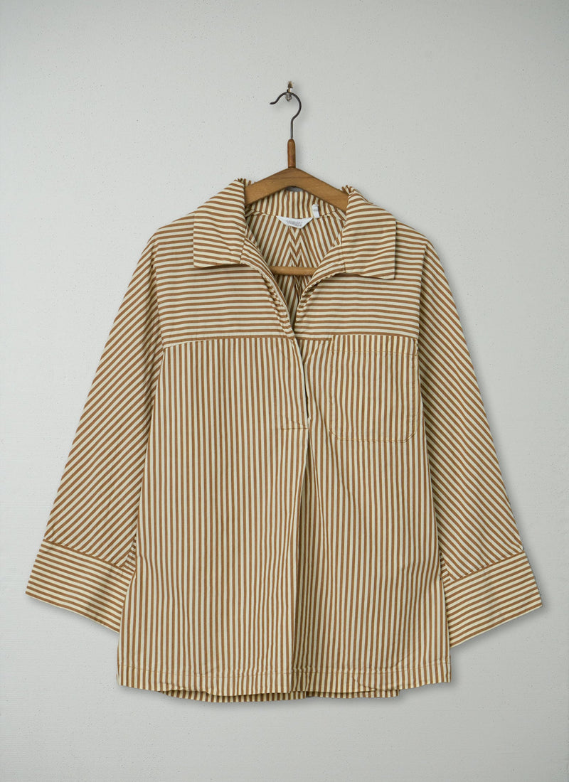 Reworn Organic Poplin Smock Size XS (981) | Multi