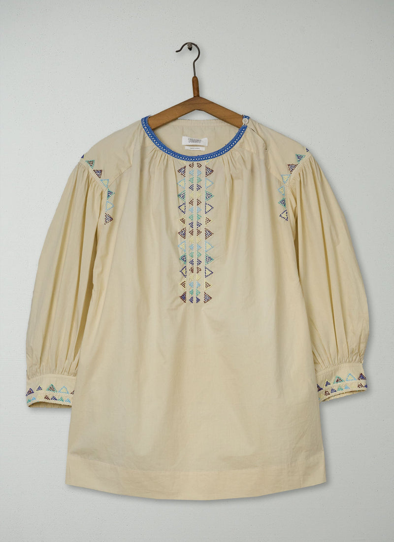 Reworn Hand Beaded Top Size XXSXS (1118) | Multi