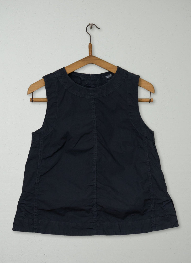 Reworn Panelled Sleeveless Top Size 6 (1184) | Slate
