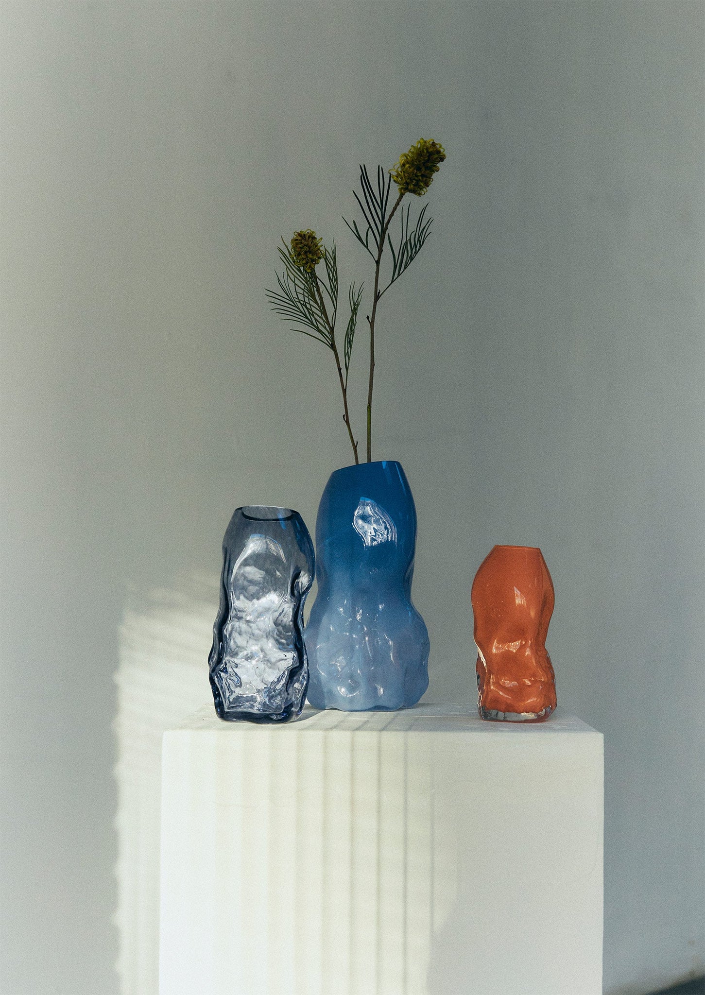 Rosie Stonham Medium Membrane Vase | Clear Blue