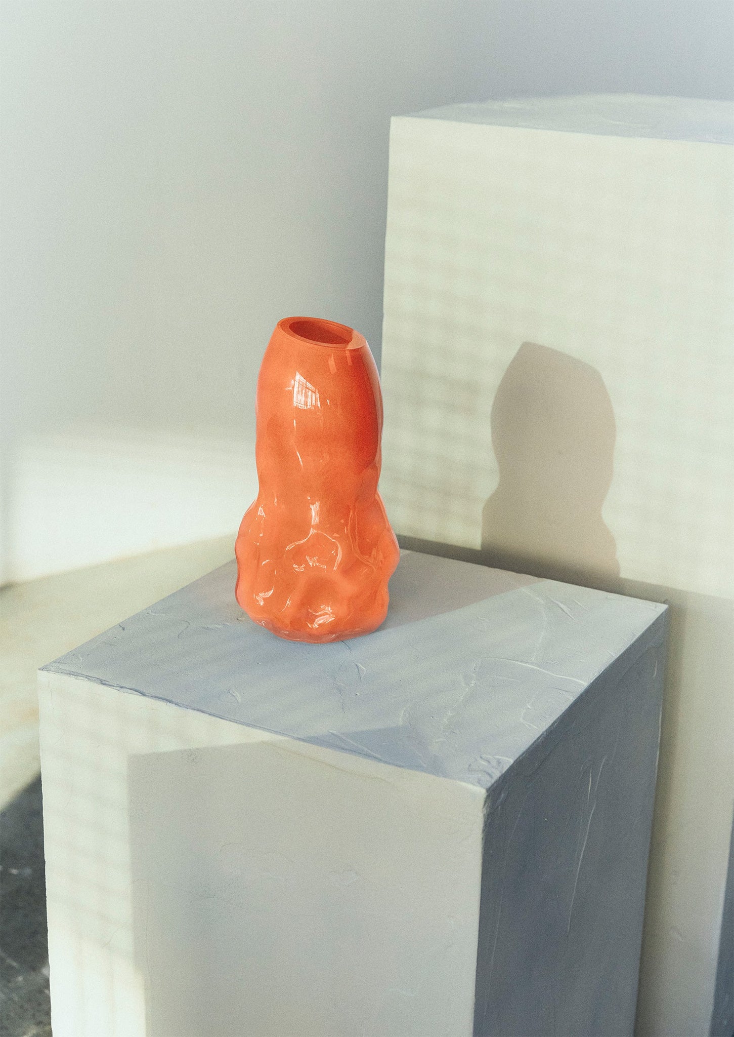 Rosie Stonham Large Membrane Vase | Orange