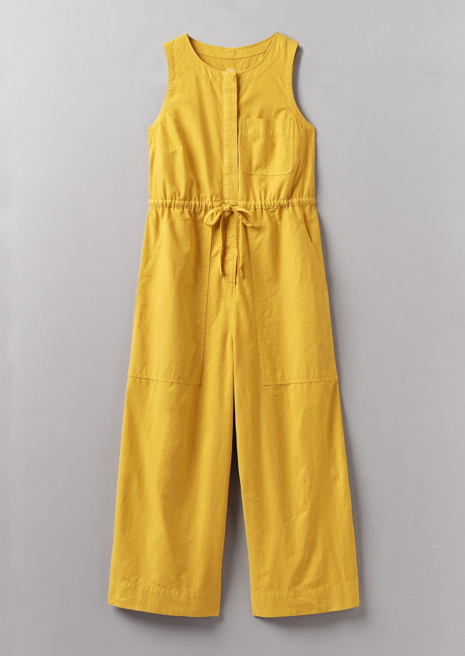 Cotton Linen Wide Leg Jumpsuit | Marigold | TOAST