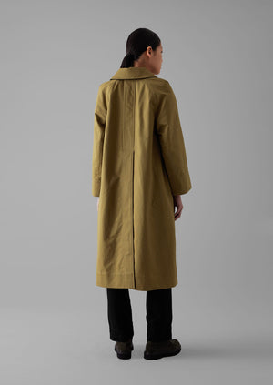 Reversible Cotton Wool Coat | Golden Sand