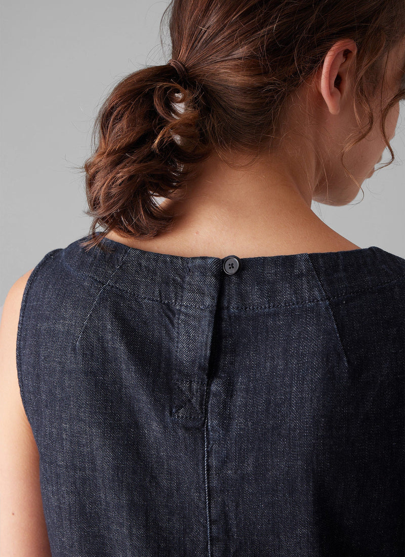 Panelled Indigo Denim Dress | Indigo