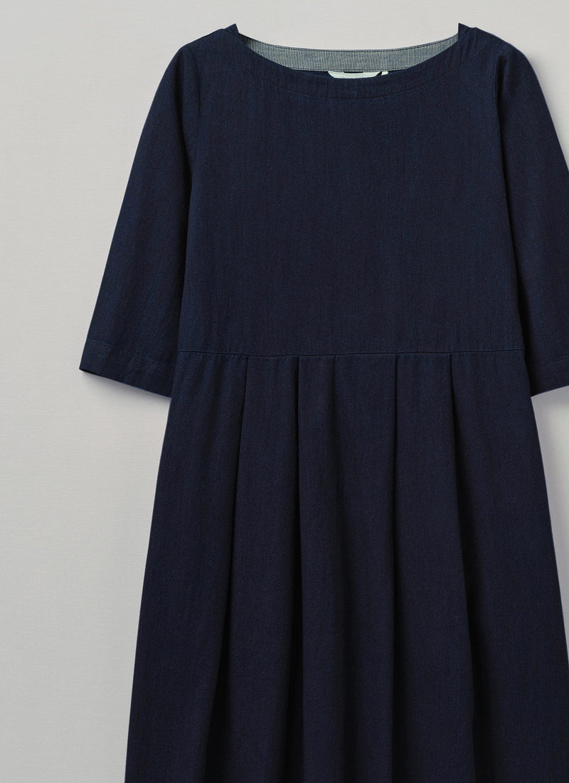 Franca Indigo Twill Dress | Indigo