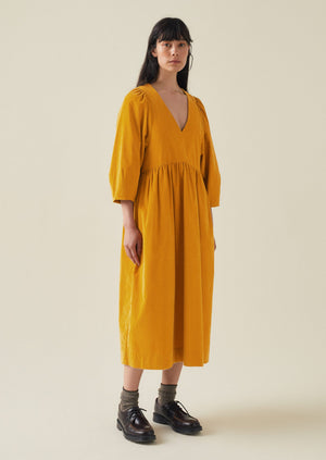 Maya Organic Cotton Needlecord Dress | Bonfire