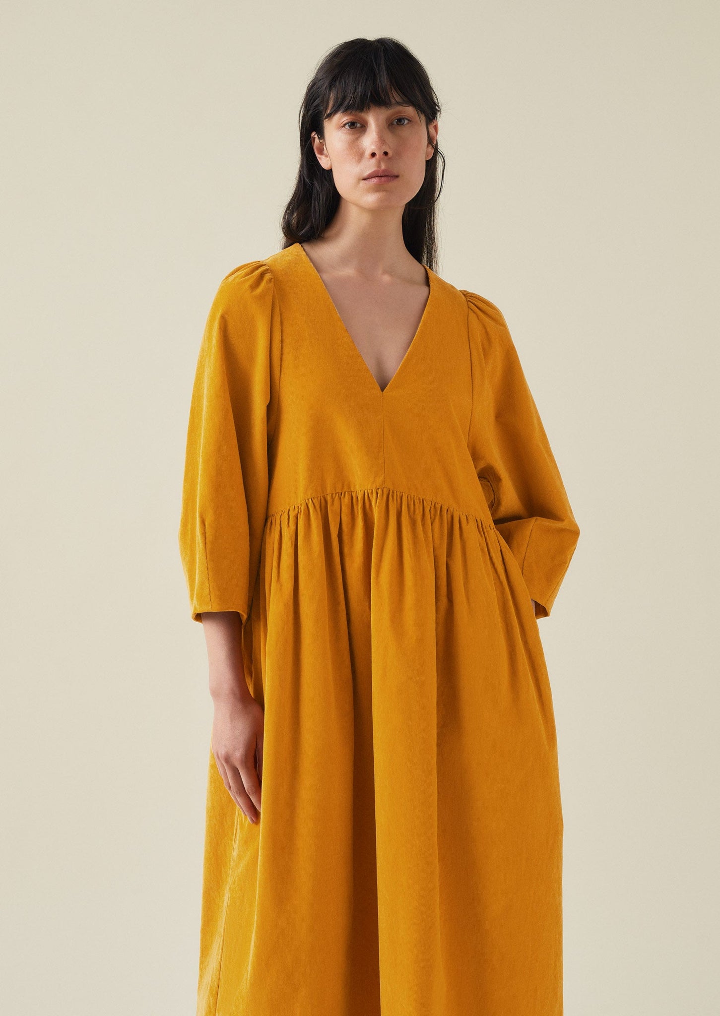 Maya Organic Cotton Needlecord Dress | Bonfire