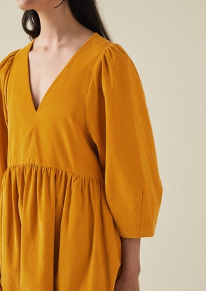 Maya Organic Cotton Needlecord Dress | Bonfire