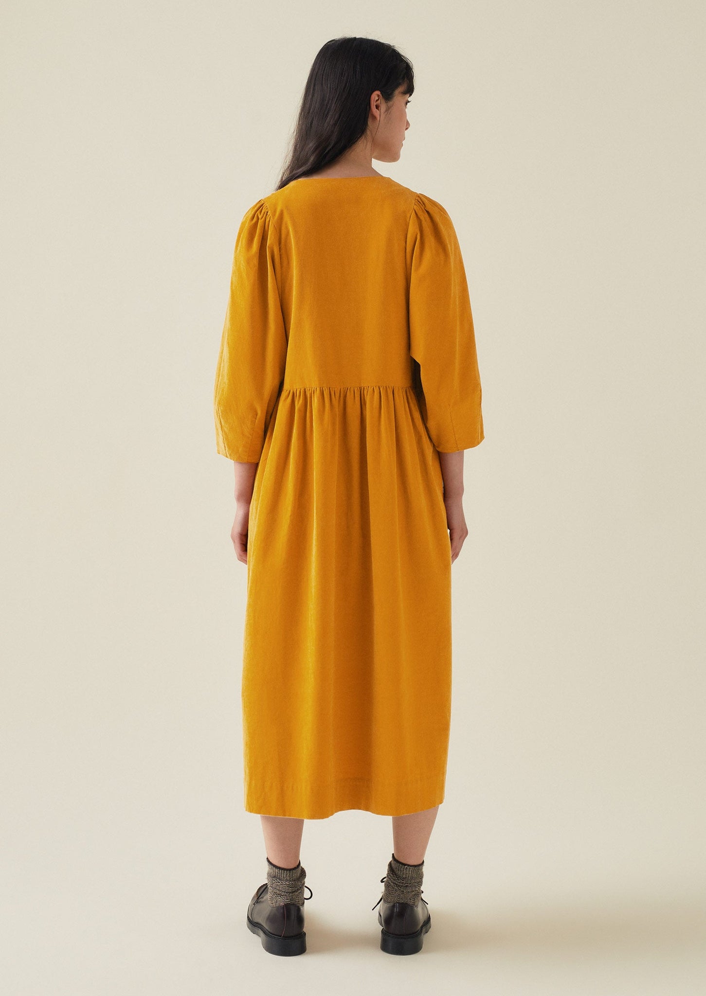 Maya Organic Cotton Needlecord Dress | Bonfire