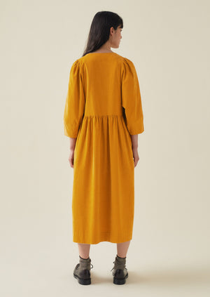 Maya Organic Cotton Needlecord Dress | Bonfire