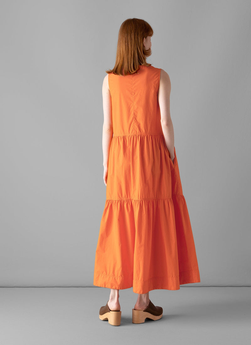 Tiered Cotton Poplin Dress | May Pole