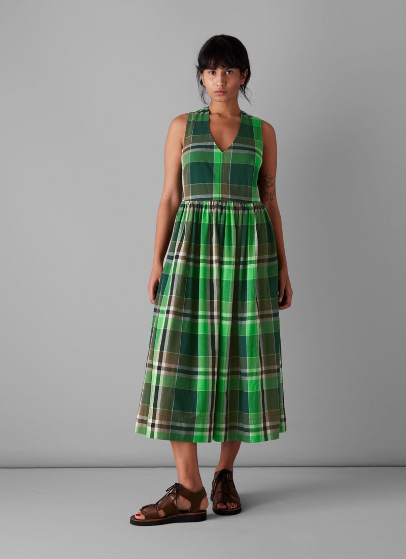toast green dress Sketched Fruit Print Shirt Dress in Verdigris/Multi