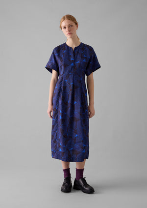 Bryn Reverb Print Dress | Brilliant Blue