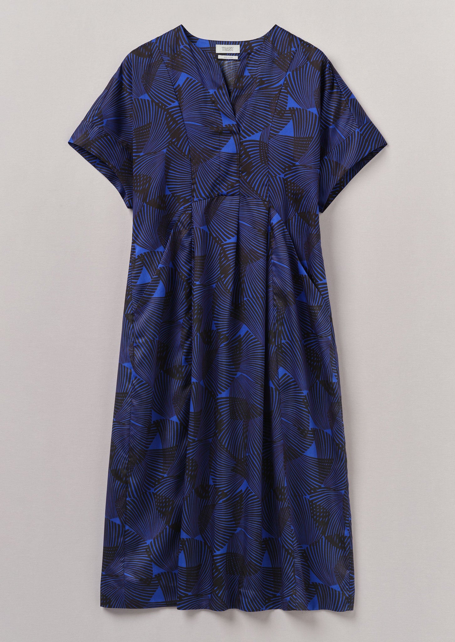 Bryn Reverb Print Dress | Brilliant Blue