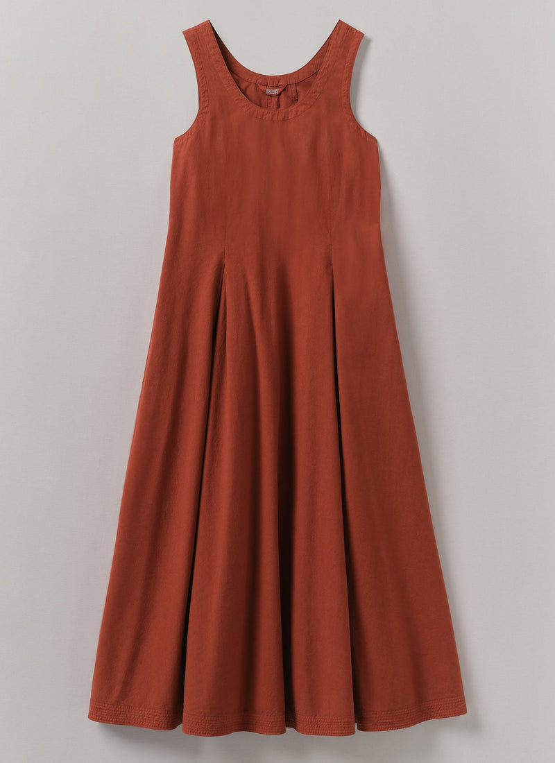 red cotton sun dress Red 100% Cotton Flared Sundress 28" / Custom Height (Free)