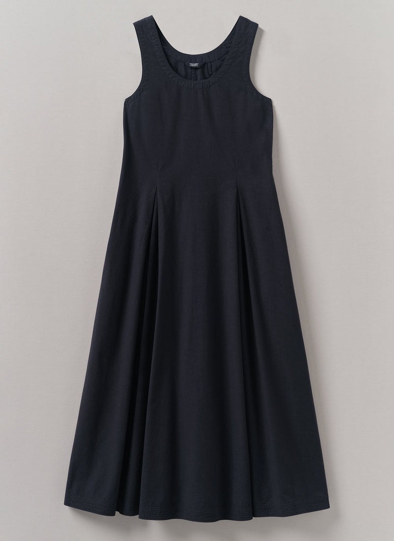 Cotton Poplin Sun Dress | Raven Blue