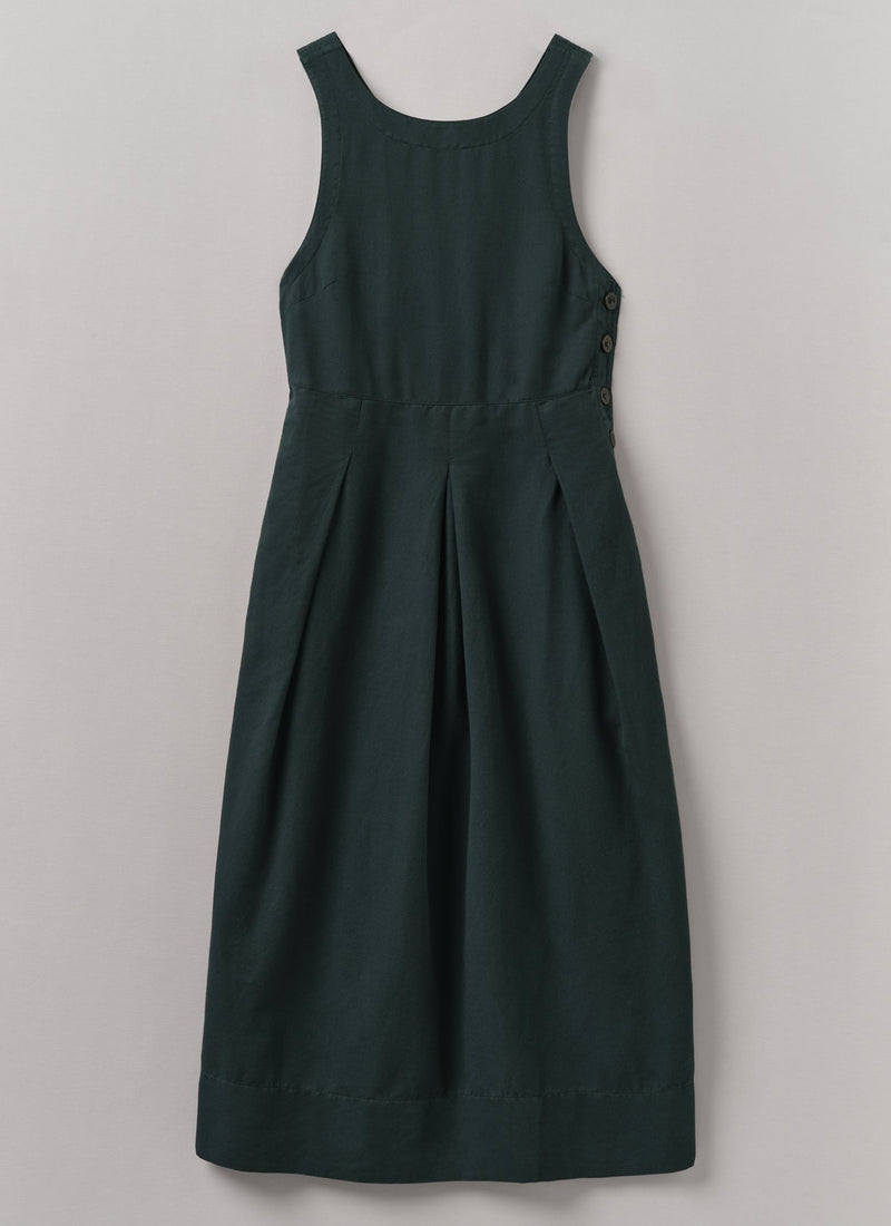 linen pinafore dress Pinafore Dress with Pockets