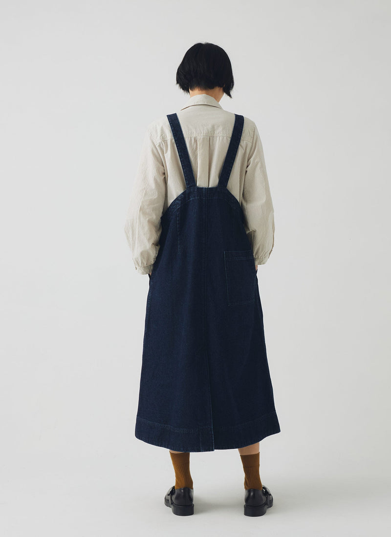 Patch Pocket Denim Dungaree Dress