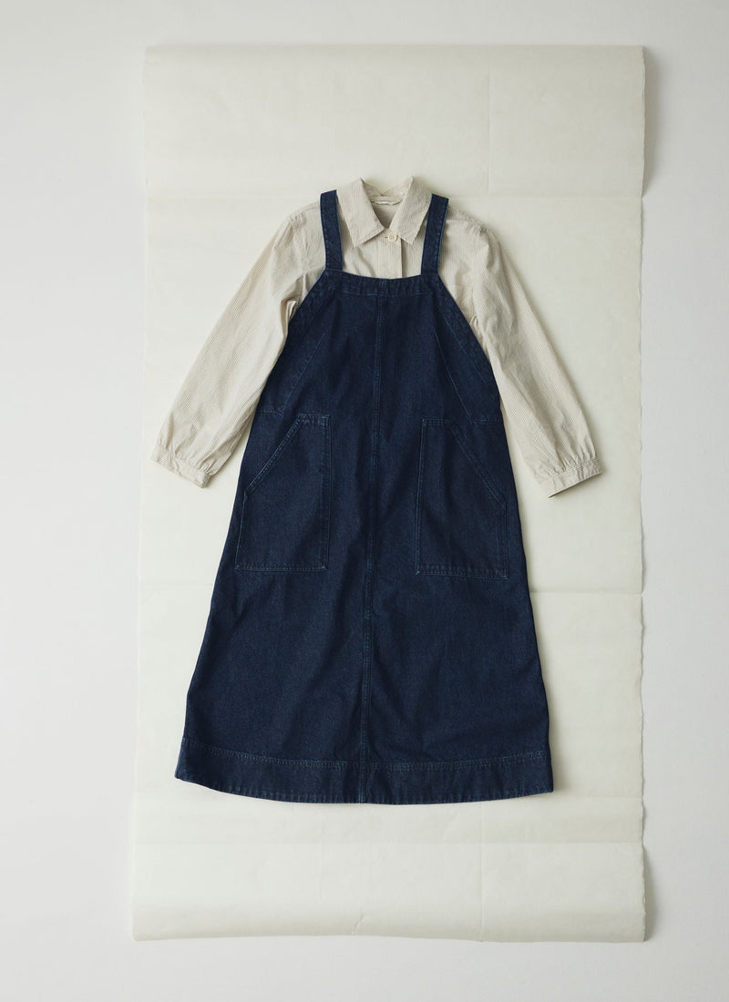 Patch Pocket Denim Dungaree Dress