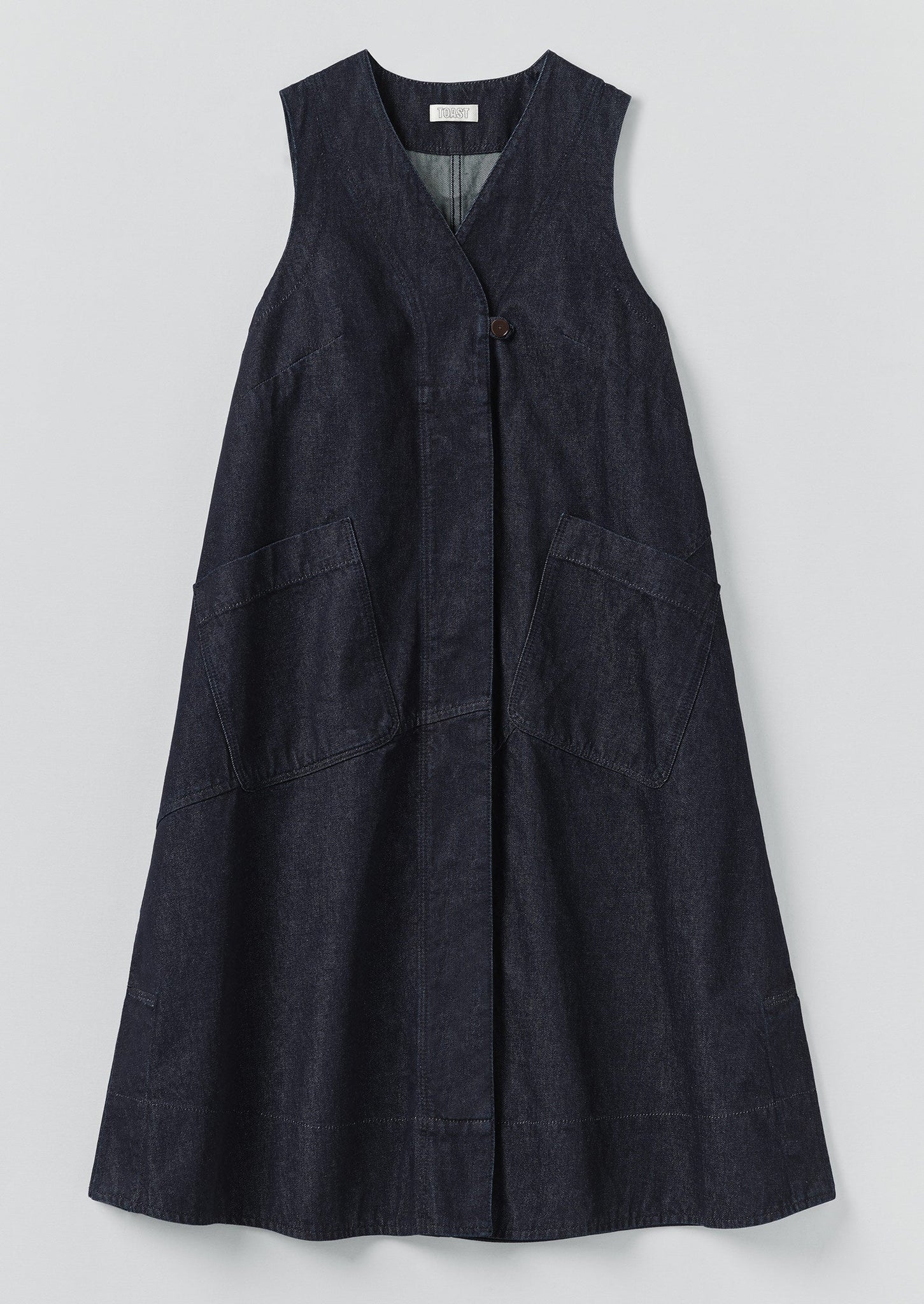 A Line Denim Tunic Dress | Indigo