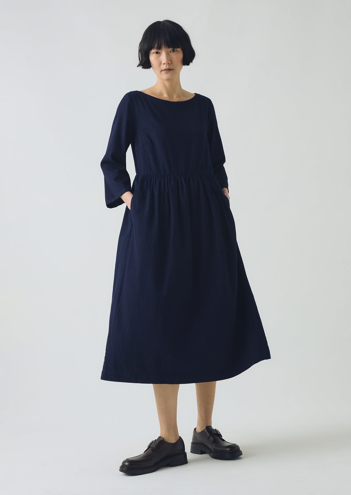 Freya Indigo Twill Dress | Indigo