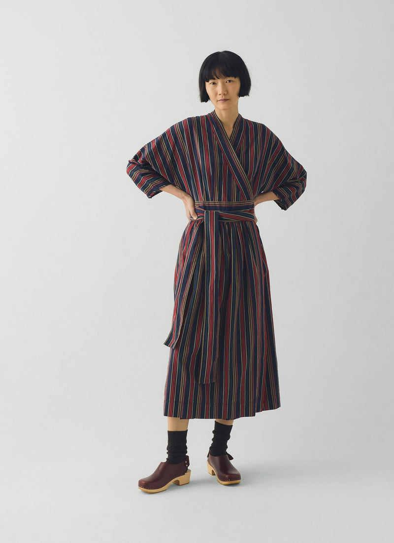 white christmas dresses Pantry Stripe Cotton Wrap Dress main image 0