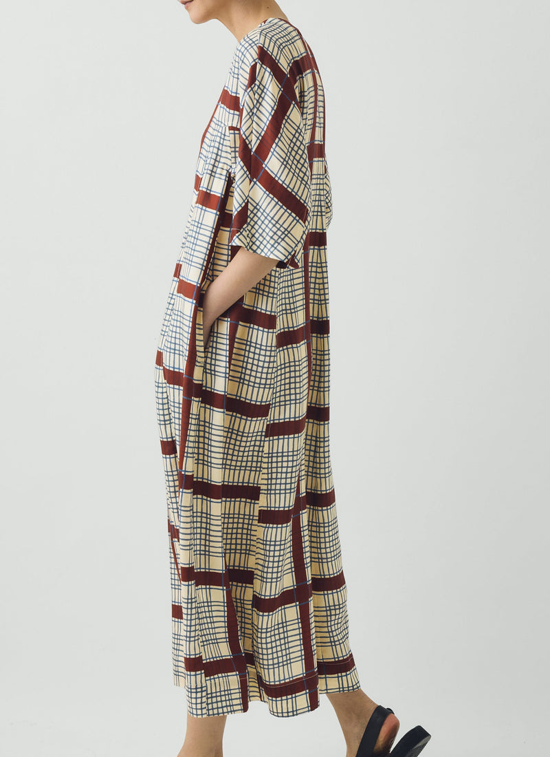 Tablecloth Print Dress | Soya/Multi