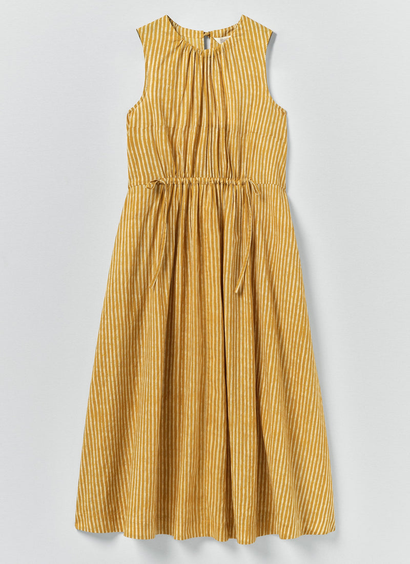 Martha Natural Dye Stripe Cotton Dress