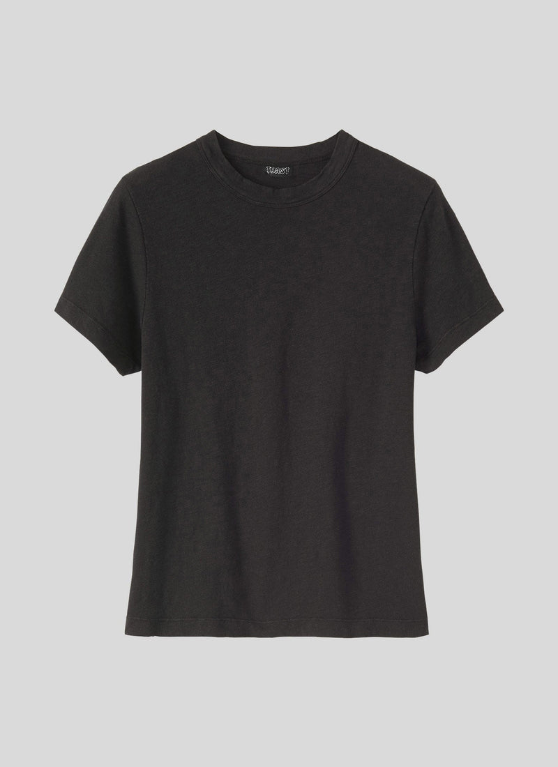 Sadie Cotton Boy Tee | Carbon Black