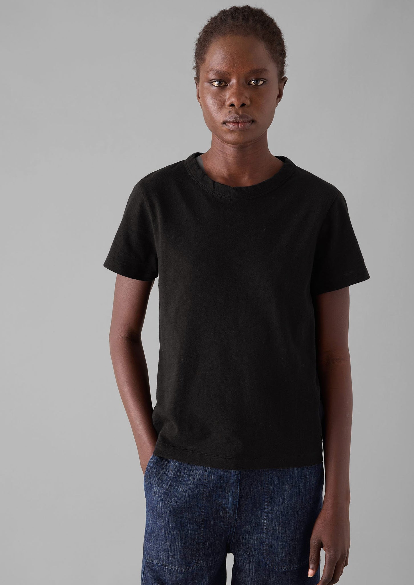 Sadie Organic Cotton Boy Tee | Carbon Black