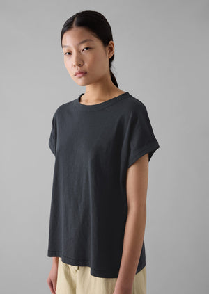 Alda Organic Cotton Easy Tee | Coal