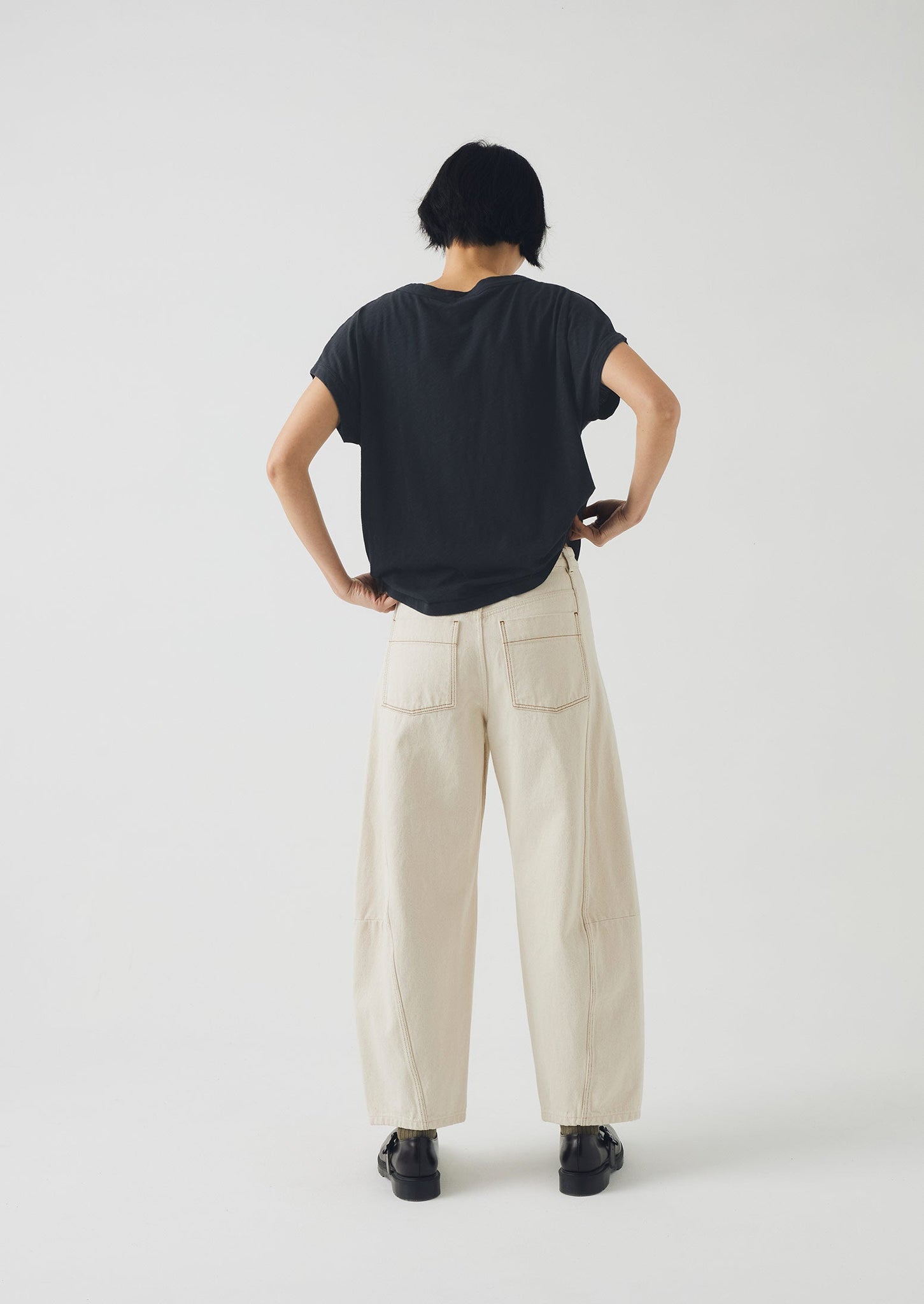 Alda Organic Cotton Easy Tee | Coal