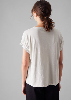 Alda Organic Cotton Easy Tee | Pebble