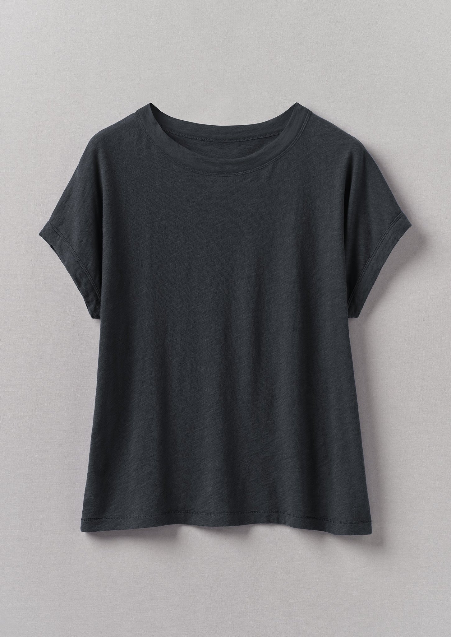 Alda Organic Cotton Easy Tee | Coal