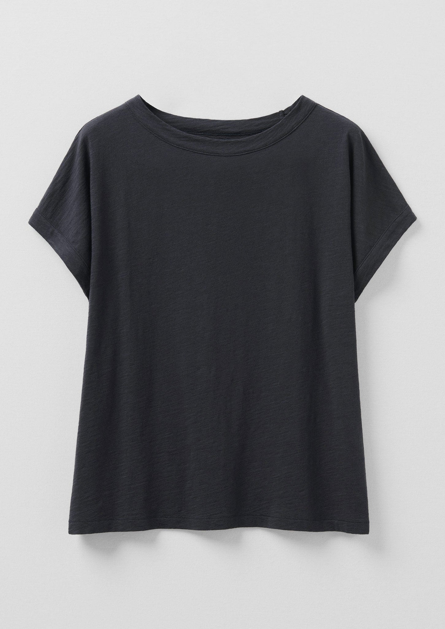 Alda Organic Cotton Easy Tee | Coal