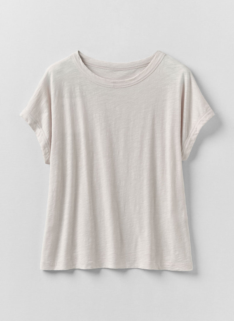 Alda Organic Cotton Easy Tee | Pebble